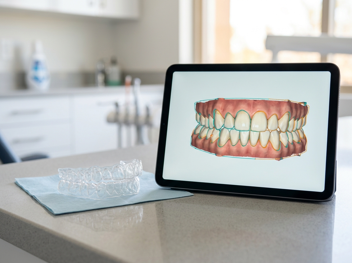 Clear aligner trays and digital orthodontic treatment planning
