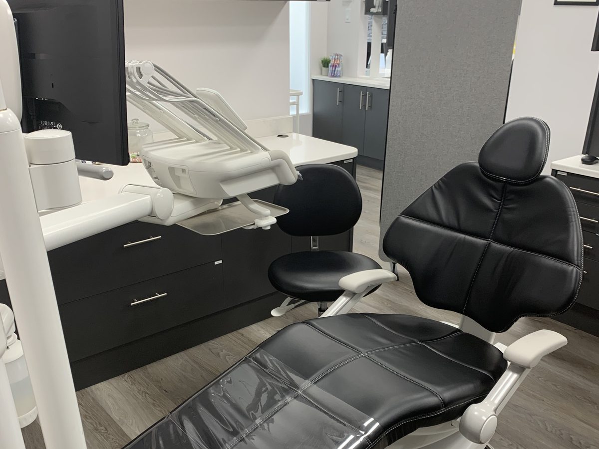 Dental chair and equipment at Serenity Dental