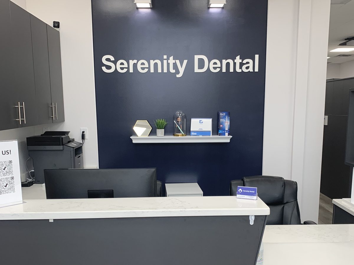 Front desk at Serenity Dental