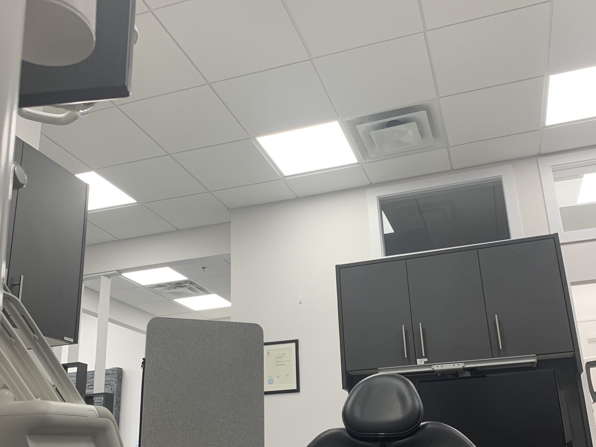 A treatment room at Serenity Dental